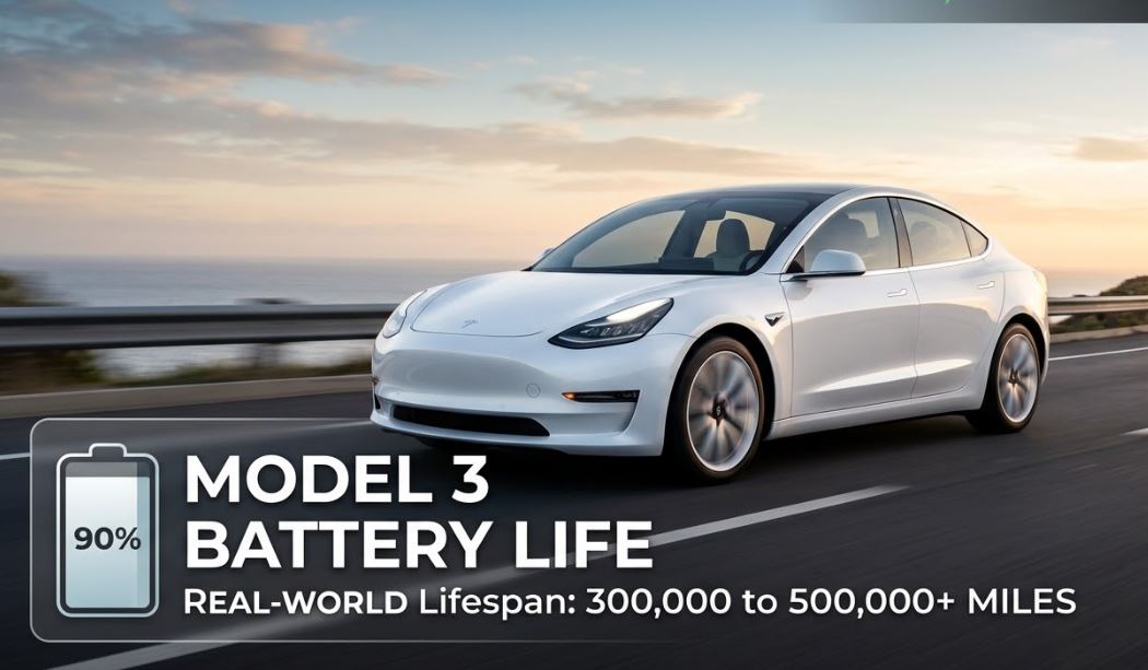 How long does the Model 3 battery last?
