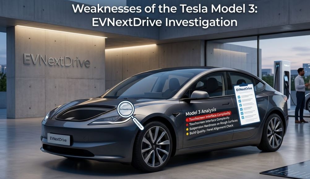 What are the weaknesses of the Tesla Model 3?